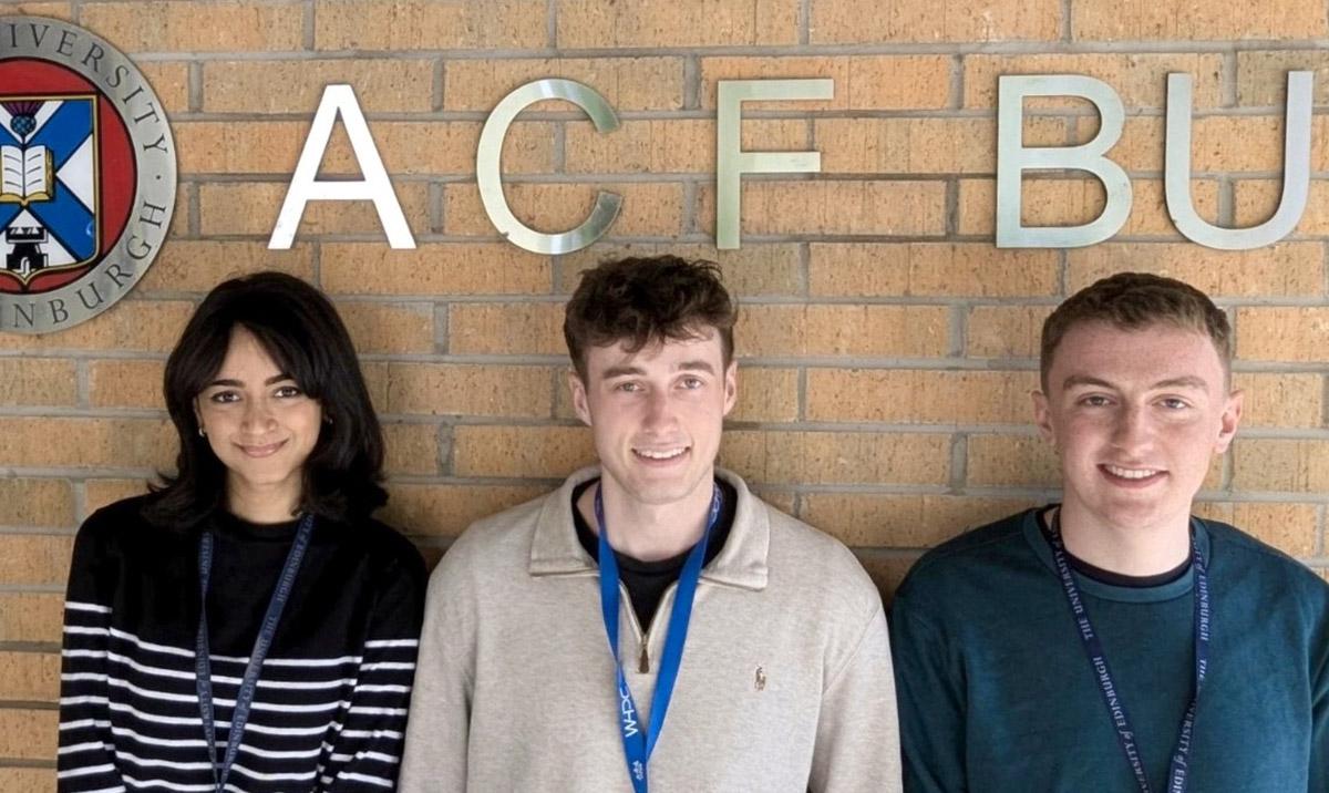 Interns outside the Advanced Computing Facility