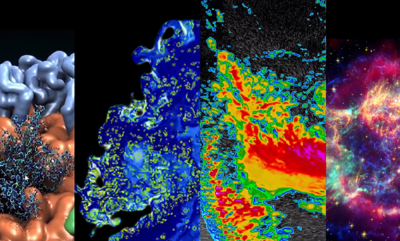 4 computational simulation images