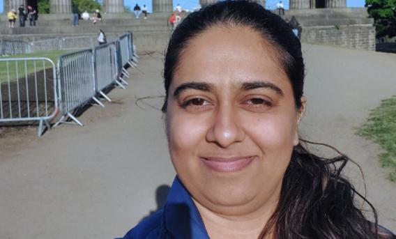 Photograph shows Jyoti Bhogal